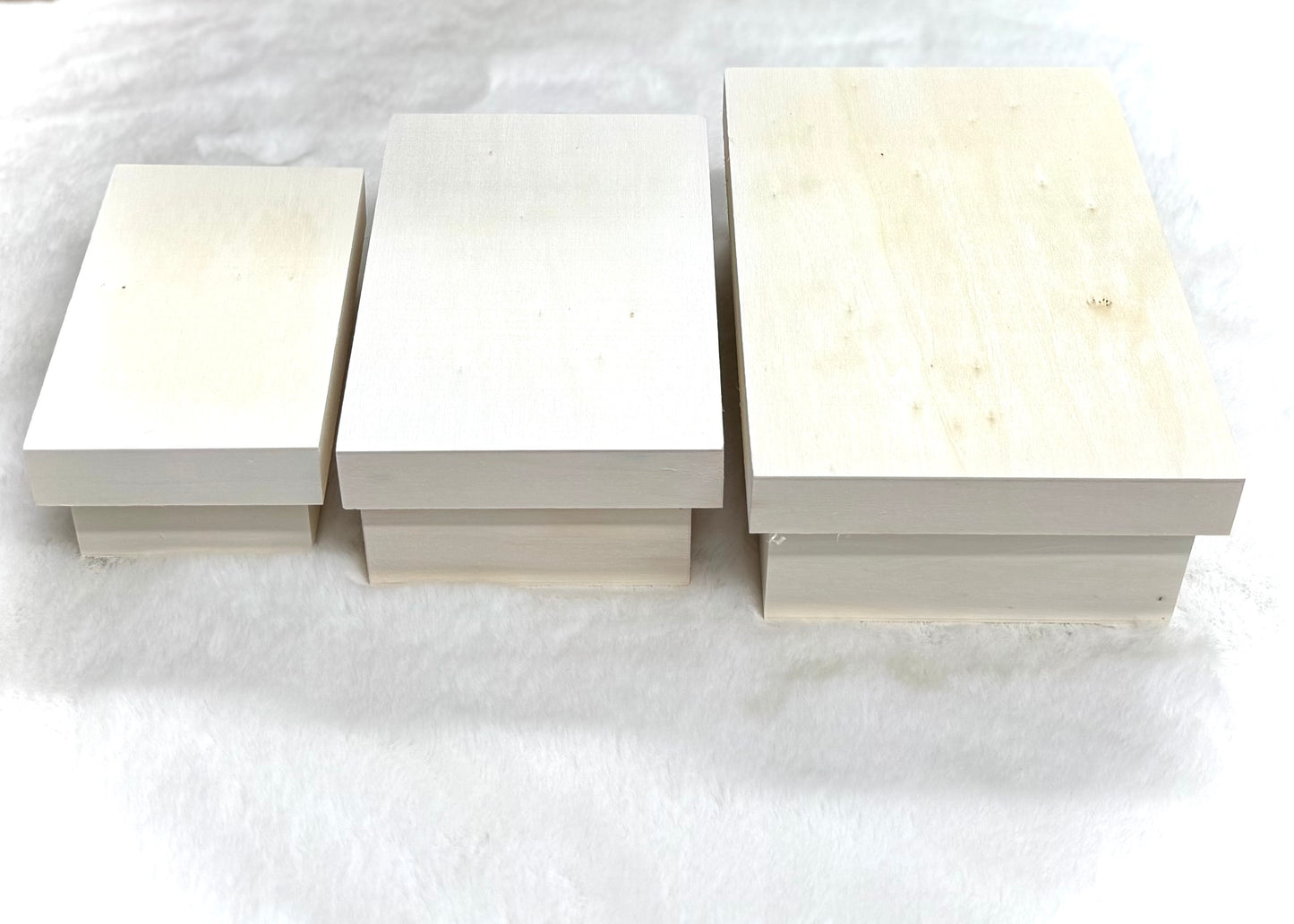 Rectangle Wooden 3PC Box Set