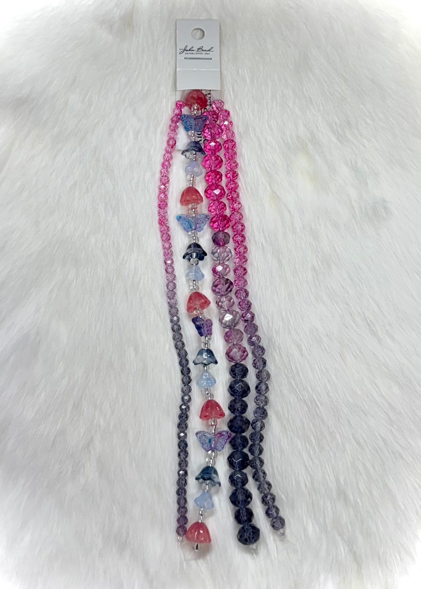 DIY Flower 7in Rondelle Bead Strand