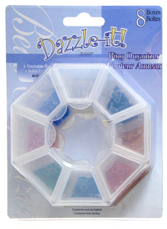 Plastic Ring Organizer 8PC