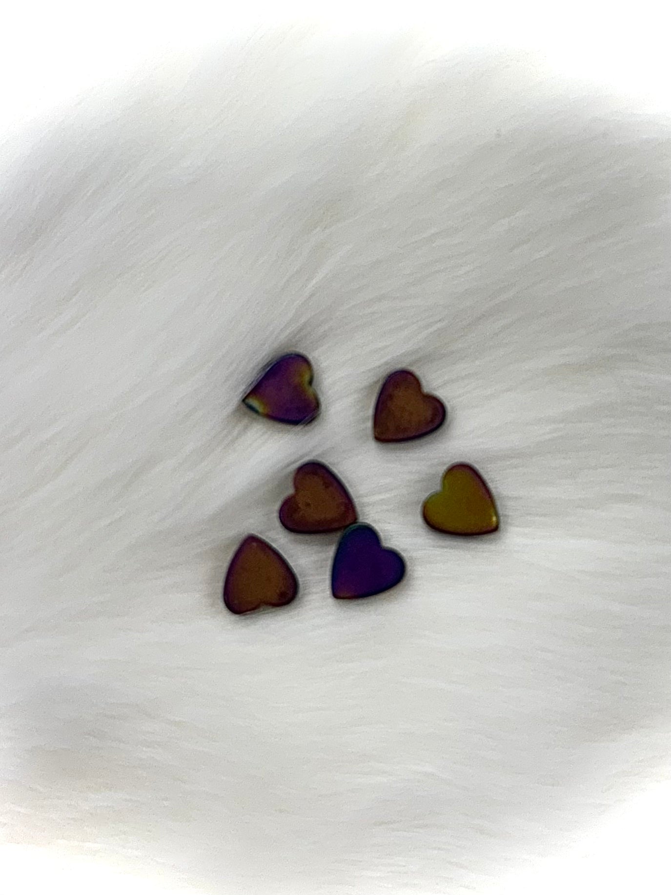 Metallic Heart Beads