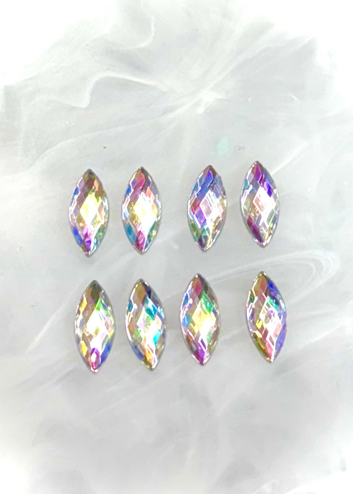 Marquise Glass Cabochons