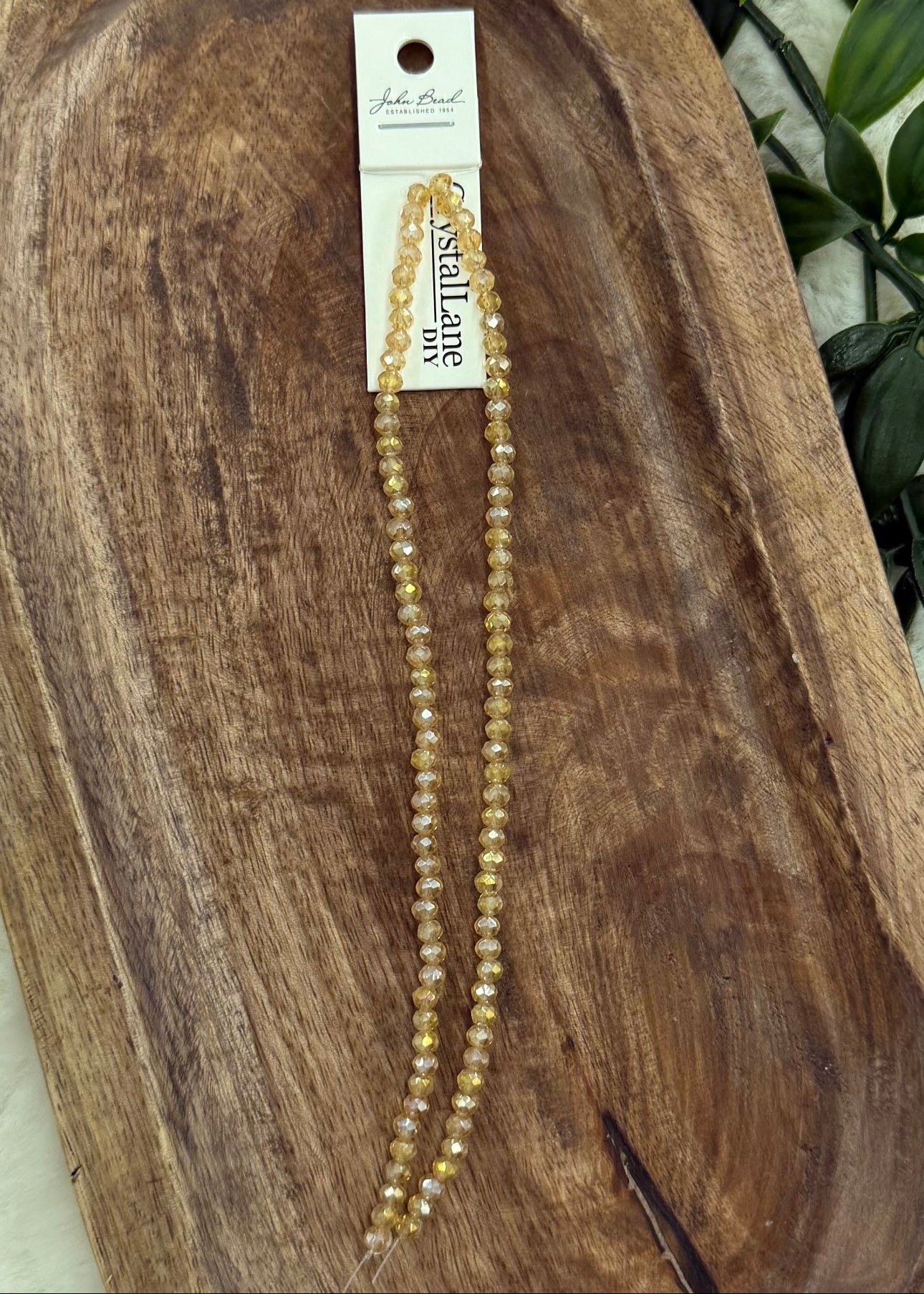 3x4mm Rondelle 2 Strands