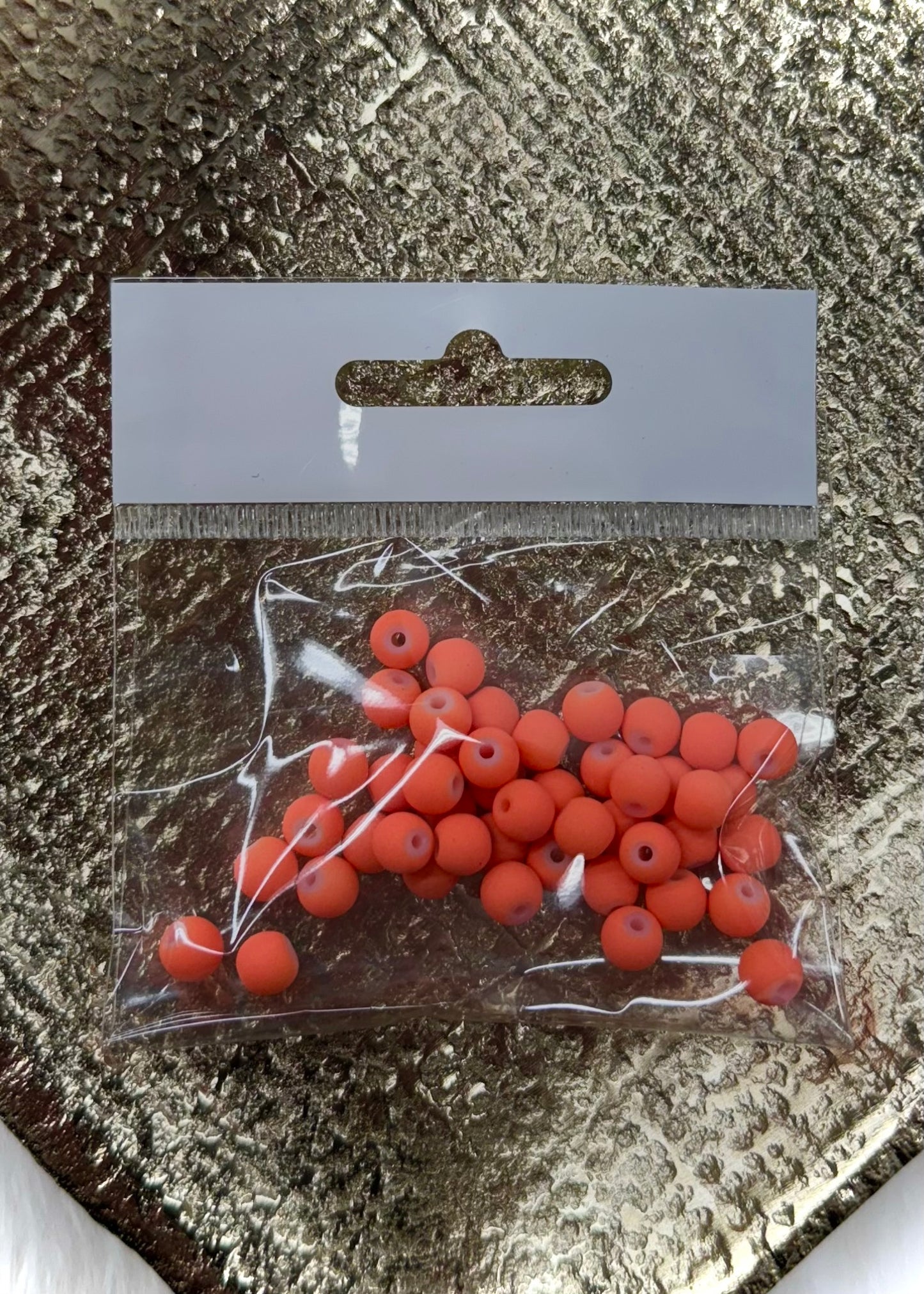 Matte Glass Beads 6mm