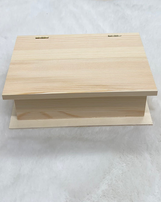 Keepsake Wooden Book Box