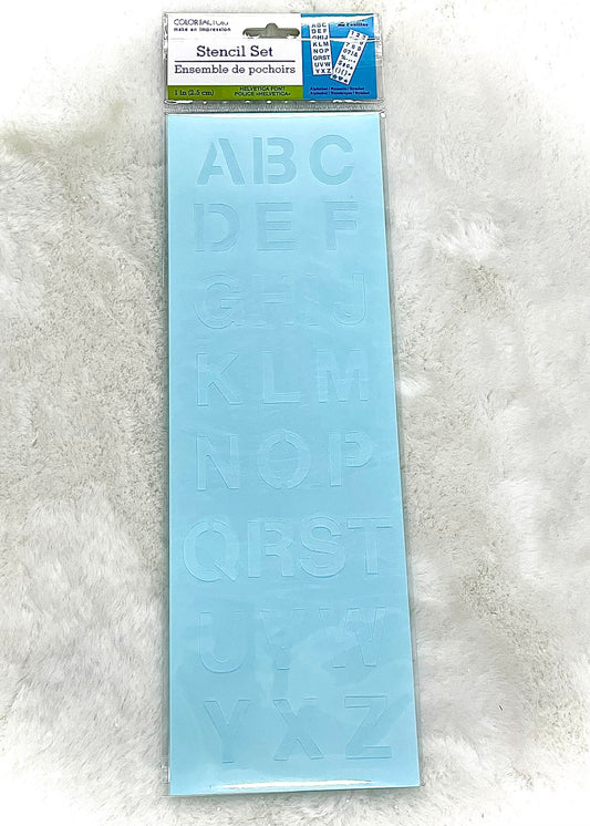 Alphabet/Numeric Stencil Sets