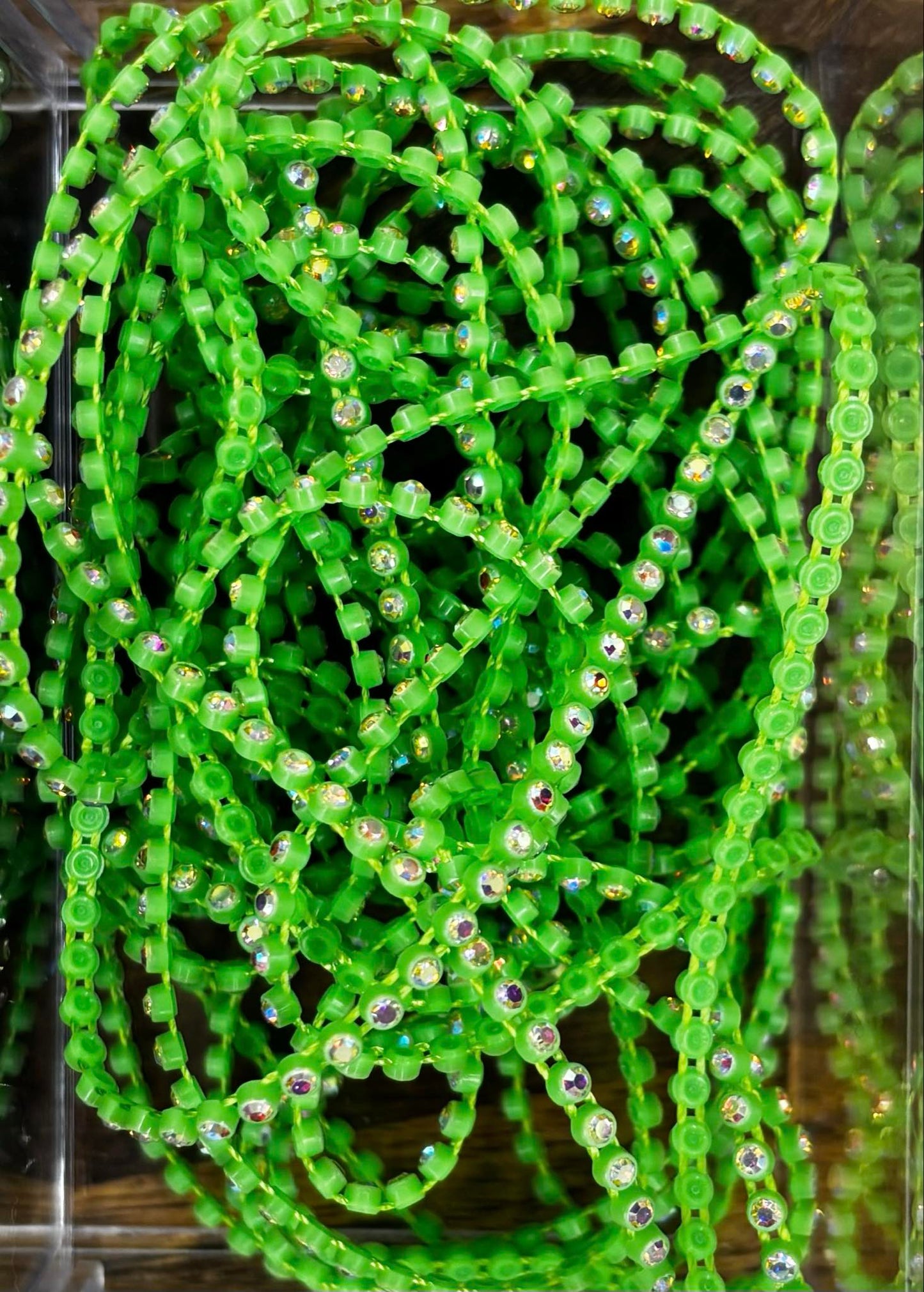 Plastic Rhinestone Banding in Meters