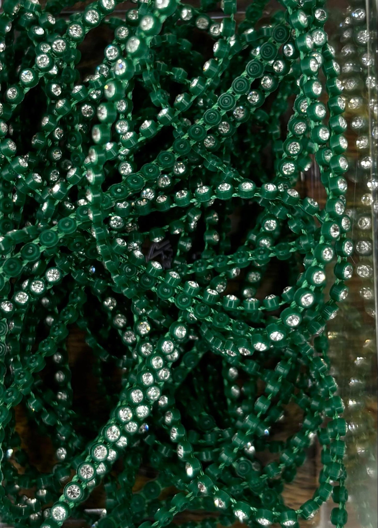 Plastic Rhinestone Banding in Meters
