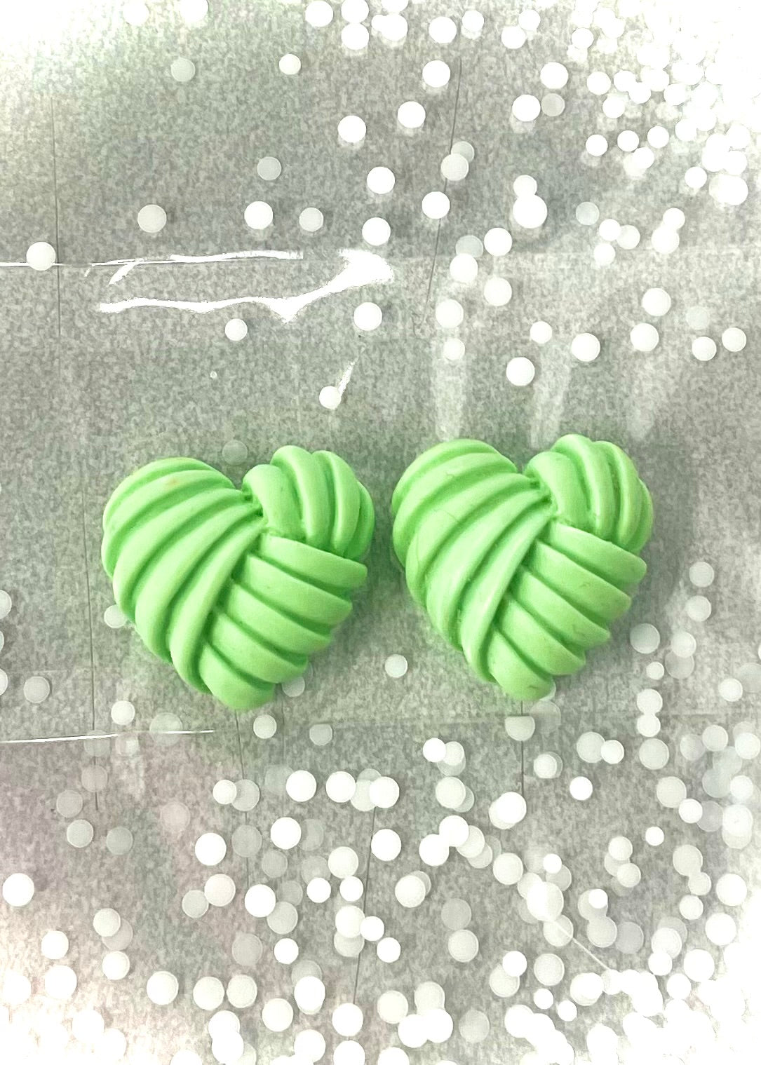Yarn Heart Cabochons