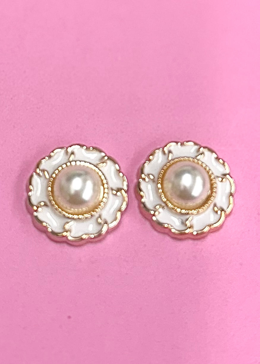 Luxe Bloom Pearl Cabochons-Large