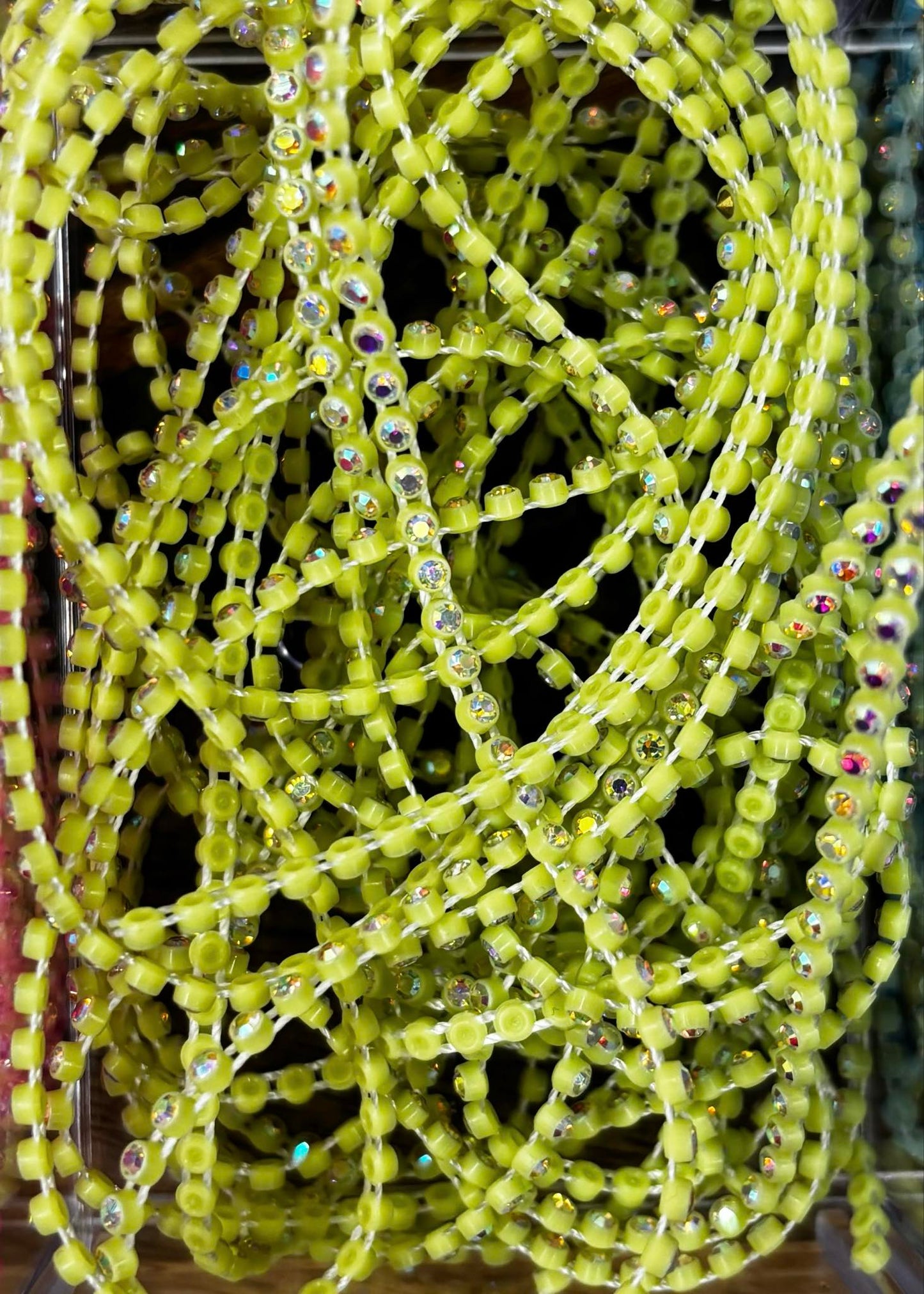 Plastic Rhinestone Banding in Meters