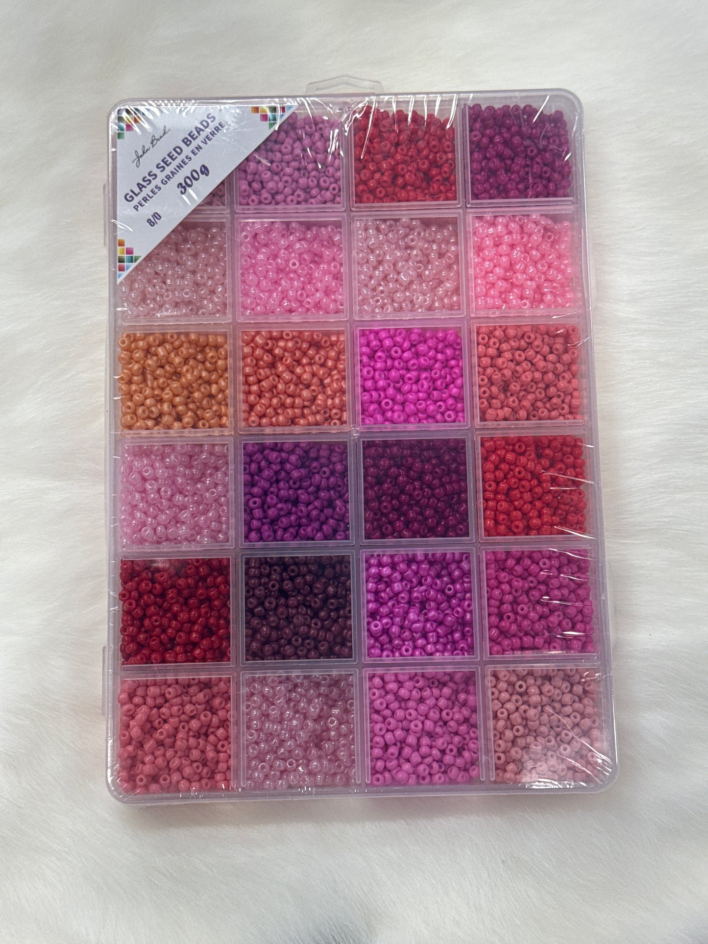Glass Seed Bead Box 8/0