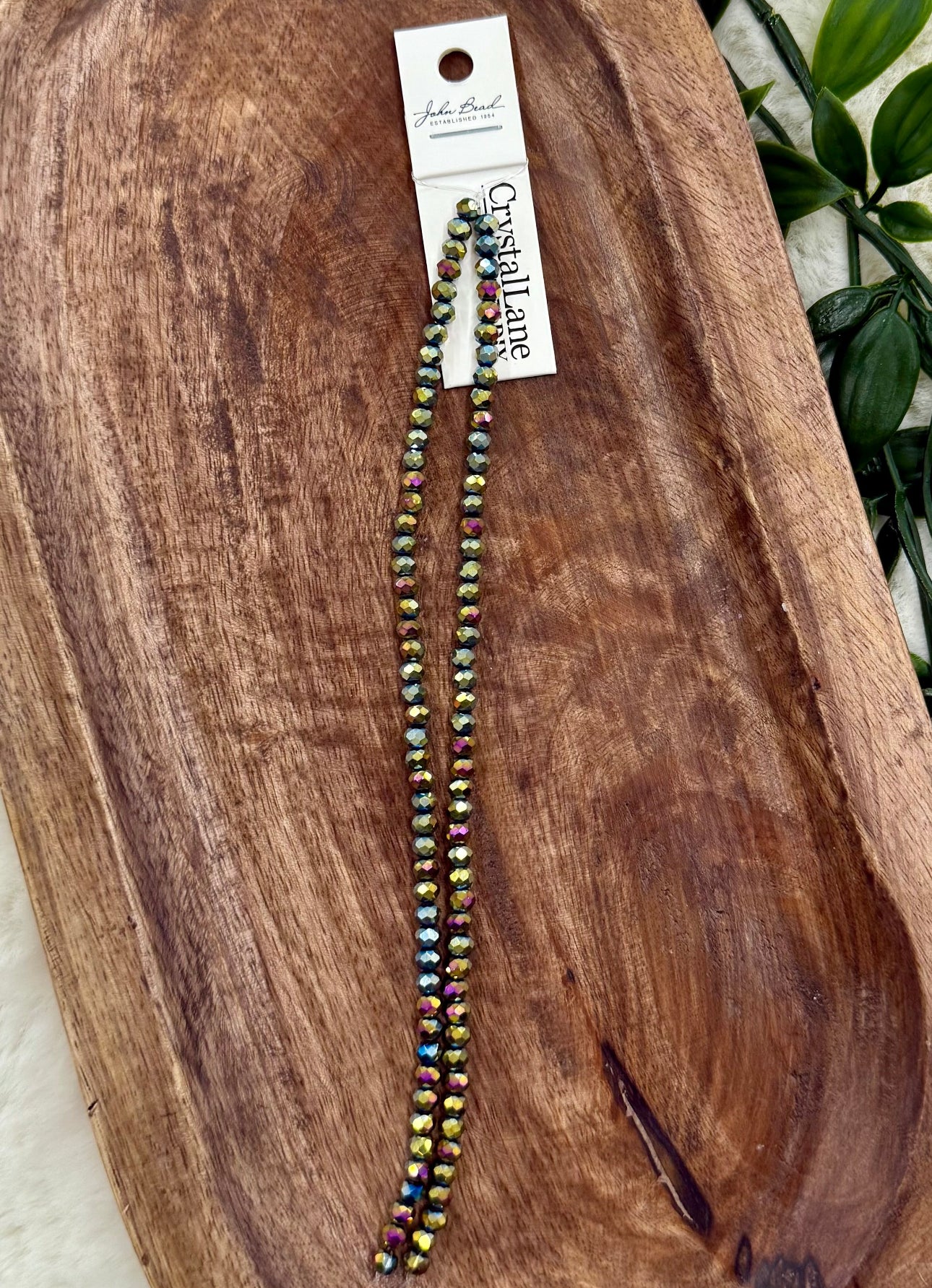 3x4mm Rondelle 2 Strands