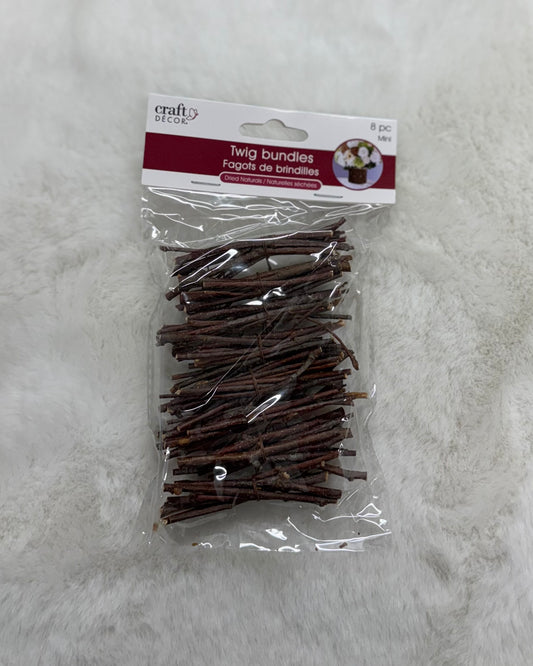 3” Mini Twig Bundles 8PC