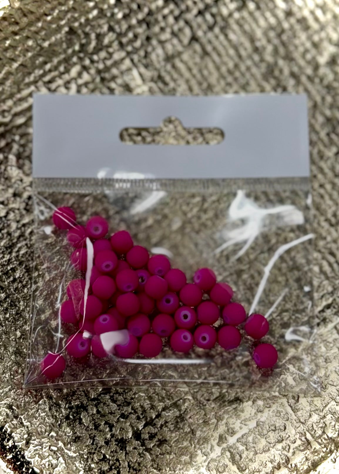 Matte Glass Beads 6mm