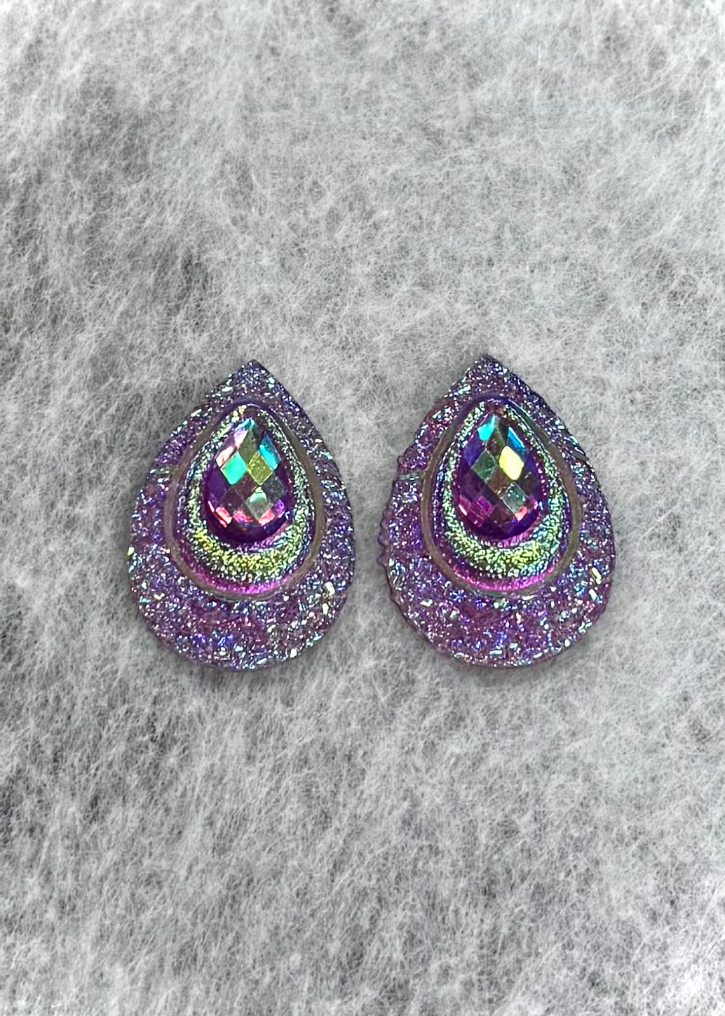 Sparkle Teardrop Cabochons