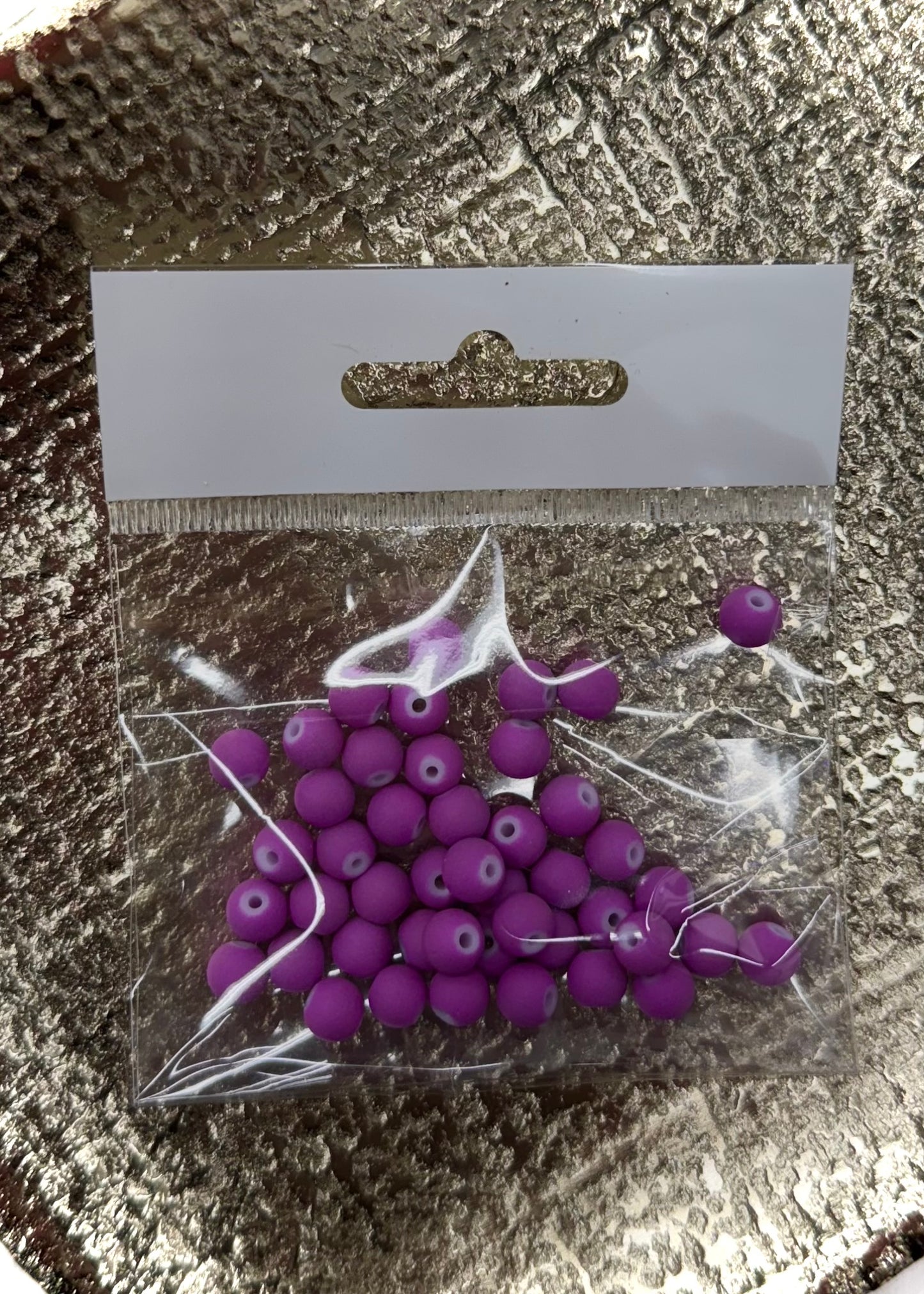 Matte Glass Beads 6mm