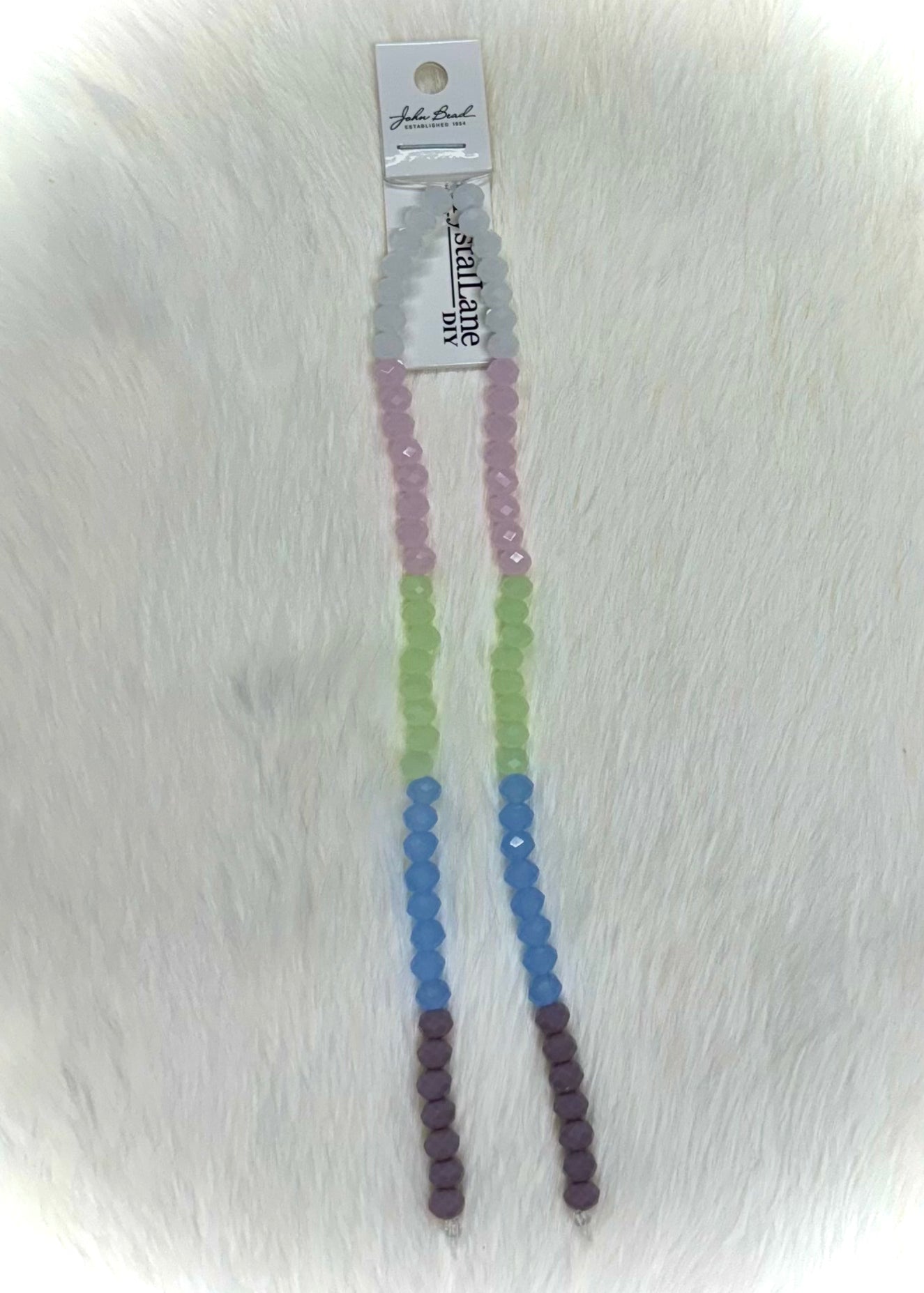 7in Double Strand Glass Rondelles