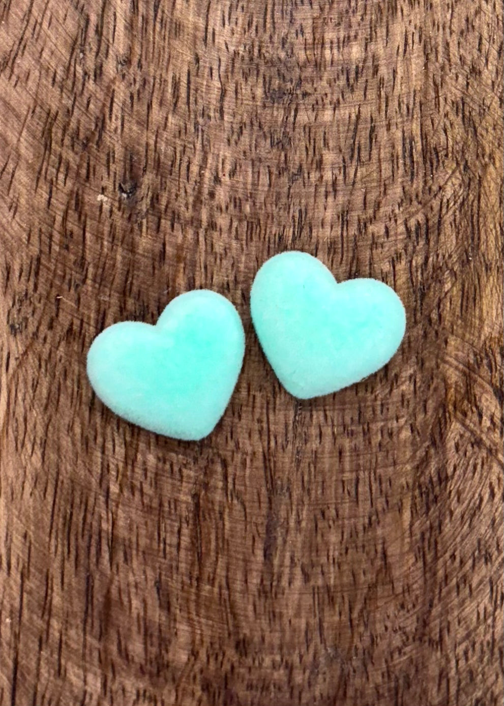 Small Fuzzy Heart Cabochons