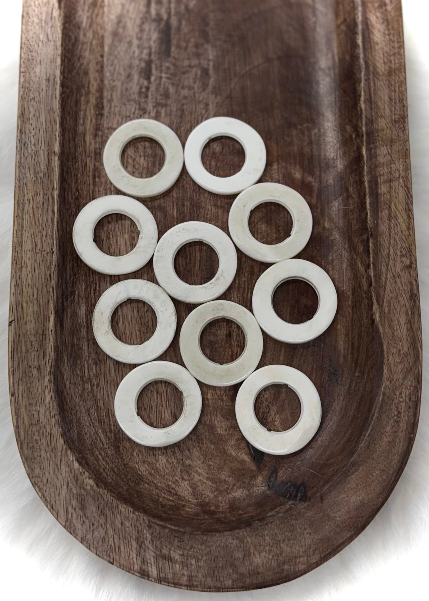 Natural Bone Ring Beads