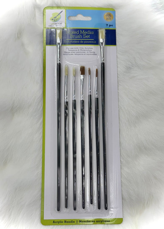 Mixed 7PC Media Brush Set