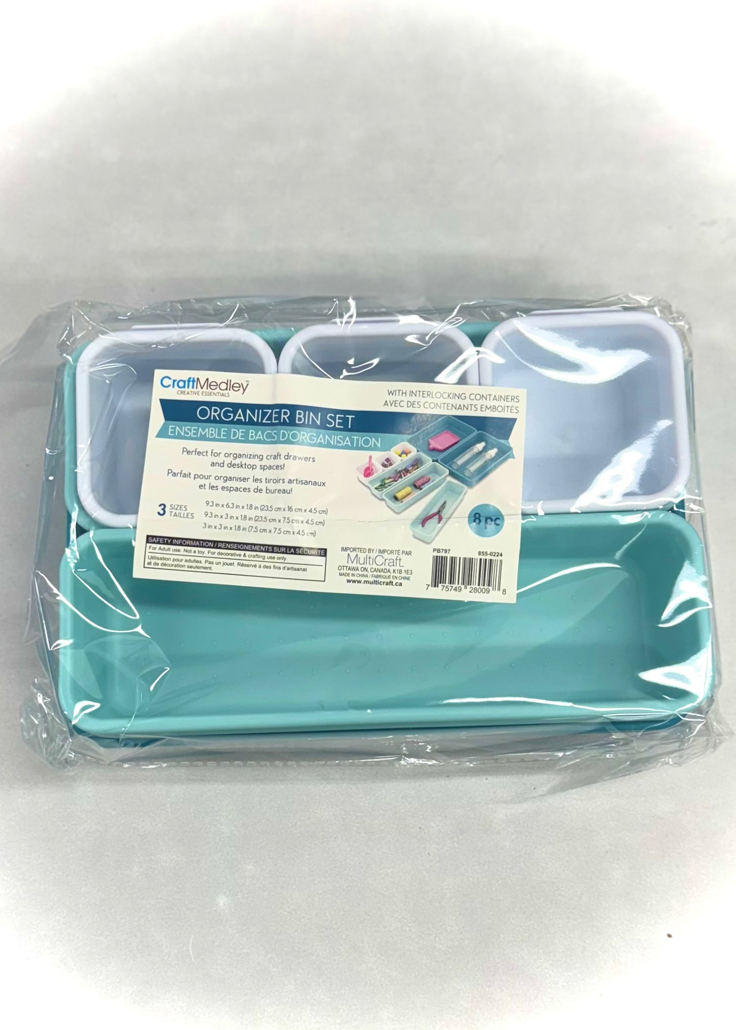 Organizer Bin Set 8 Piece