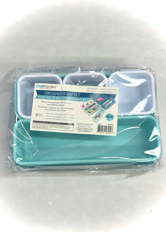 Organizer Bin Set 8 Piece