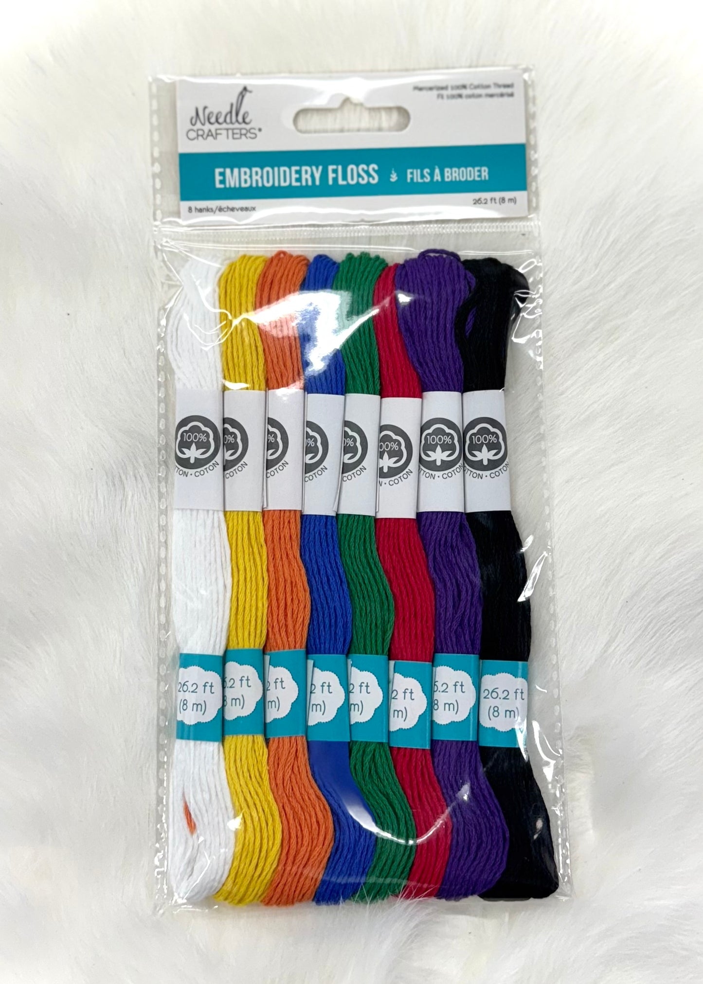 8m Cotton Embroidery Hanks