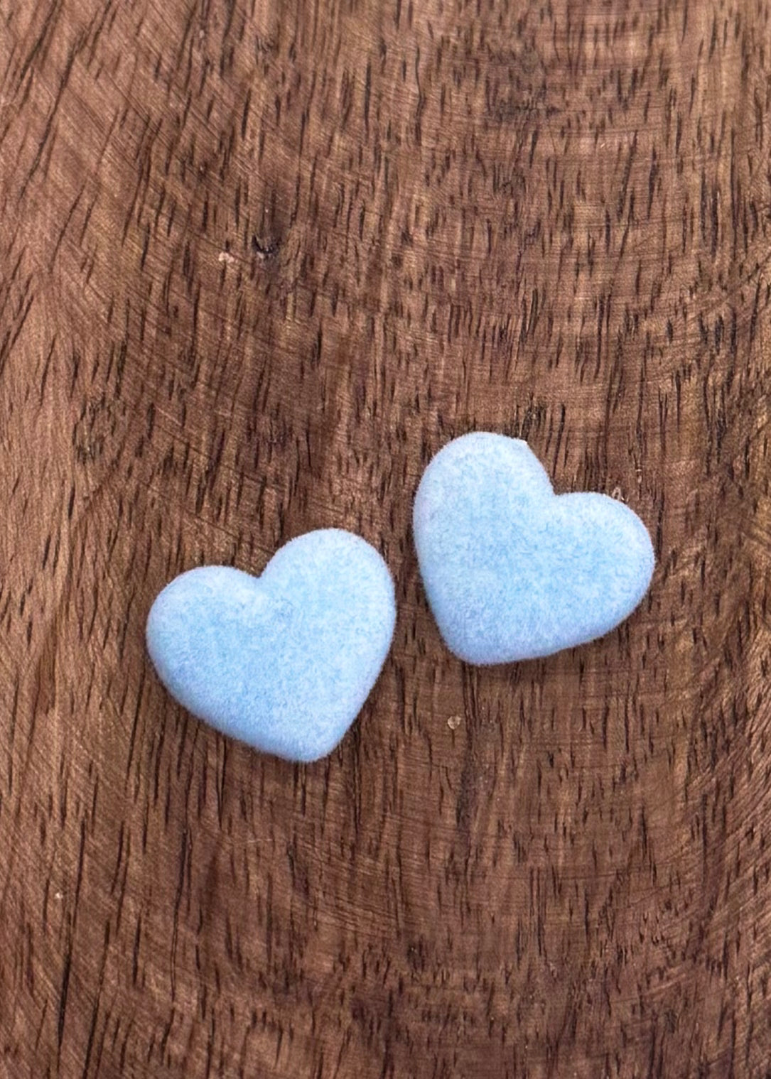 Small Fuzzy Heart Cabochons