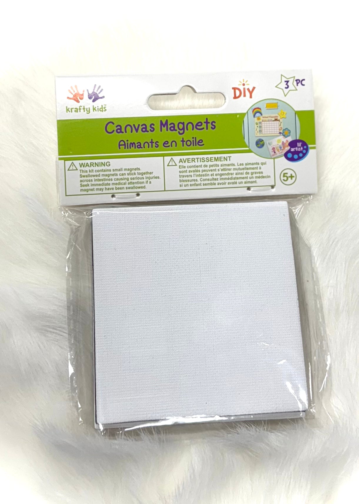 Geometrical Shape Canvas Magnet 3 Piece