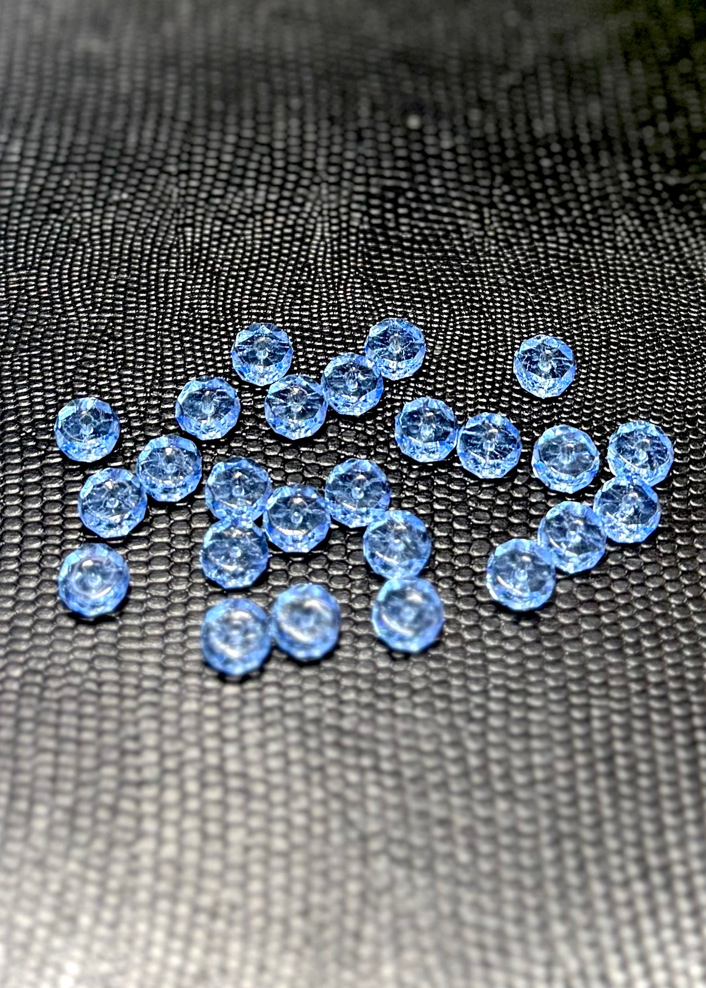 Light Sapphire 4x8mm Glass Beads