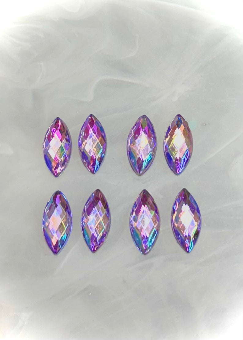 Marquise Glass Cabochons