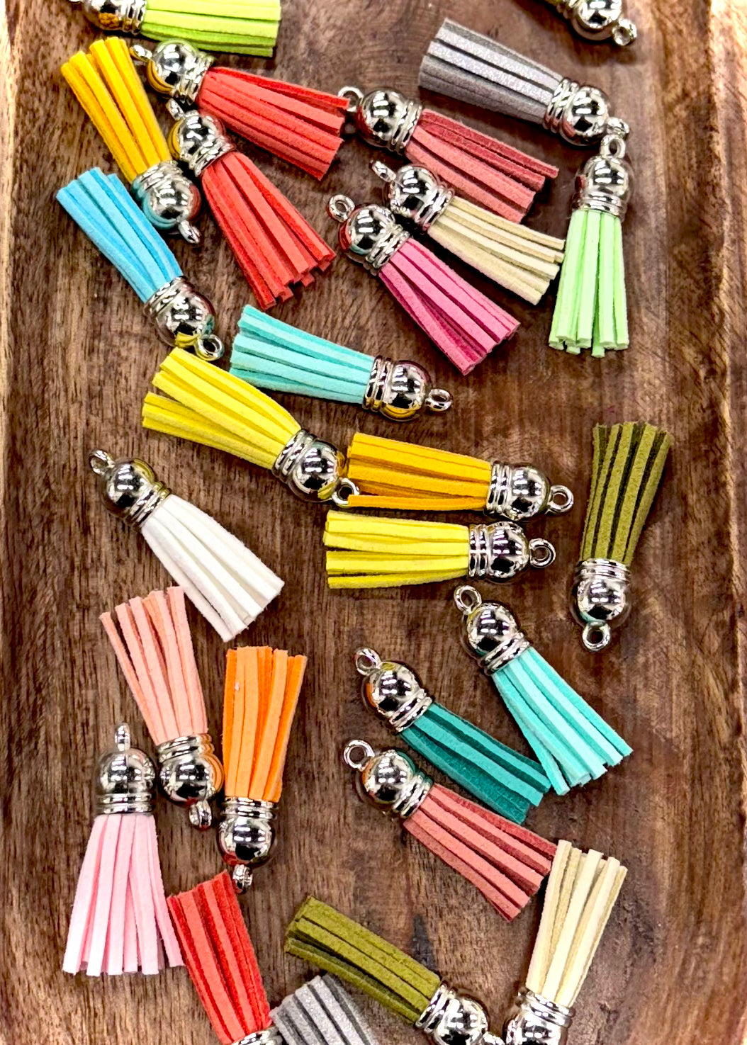 Mini Leather Tassels