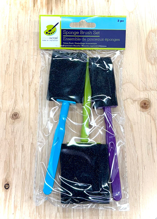 Sponge Brush 3 Piece Set
