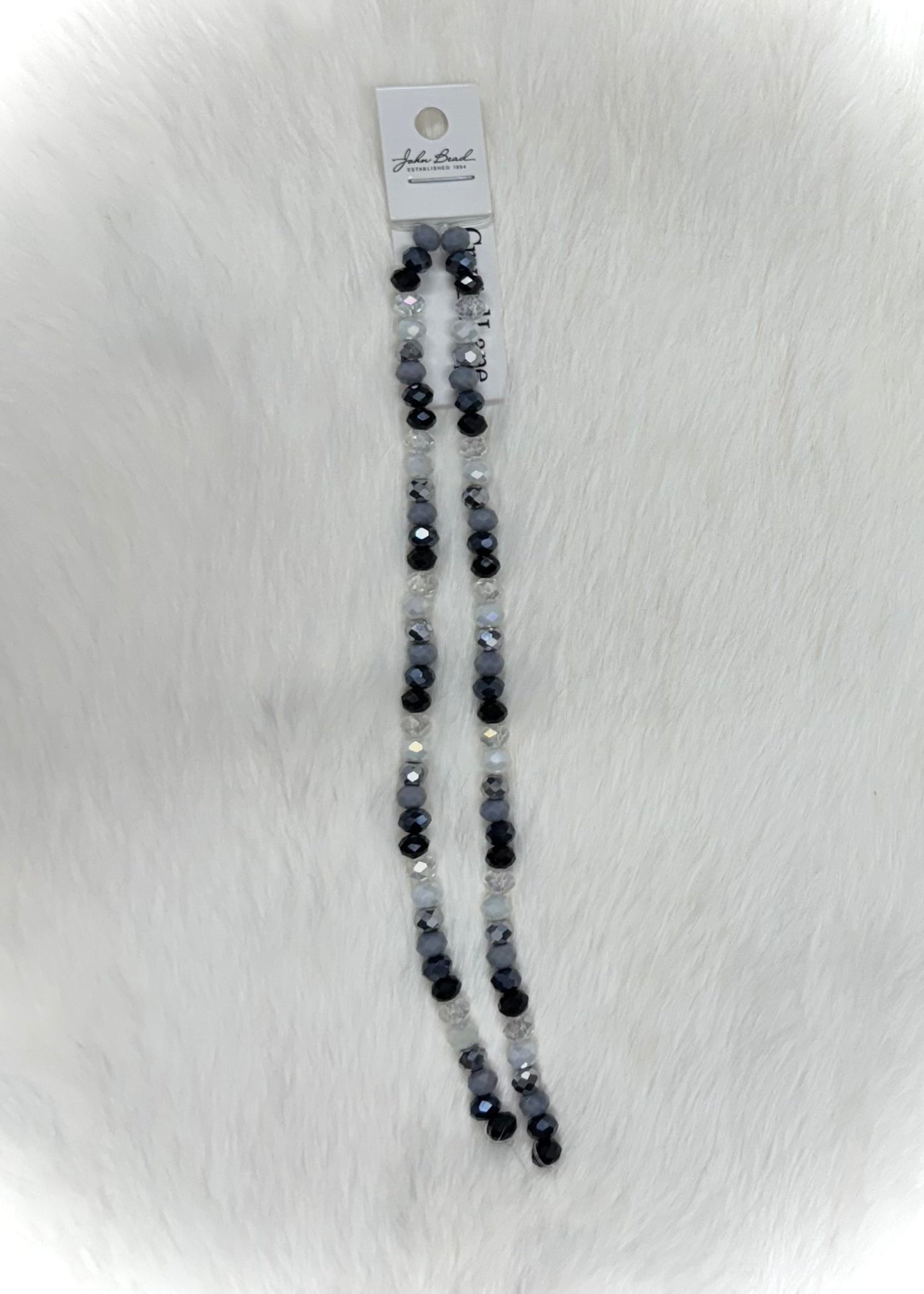 7in Double Strand Glass Rondelles