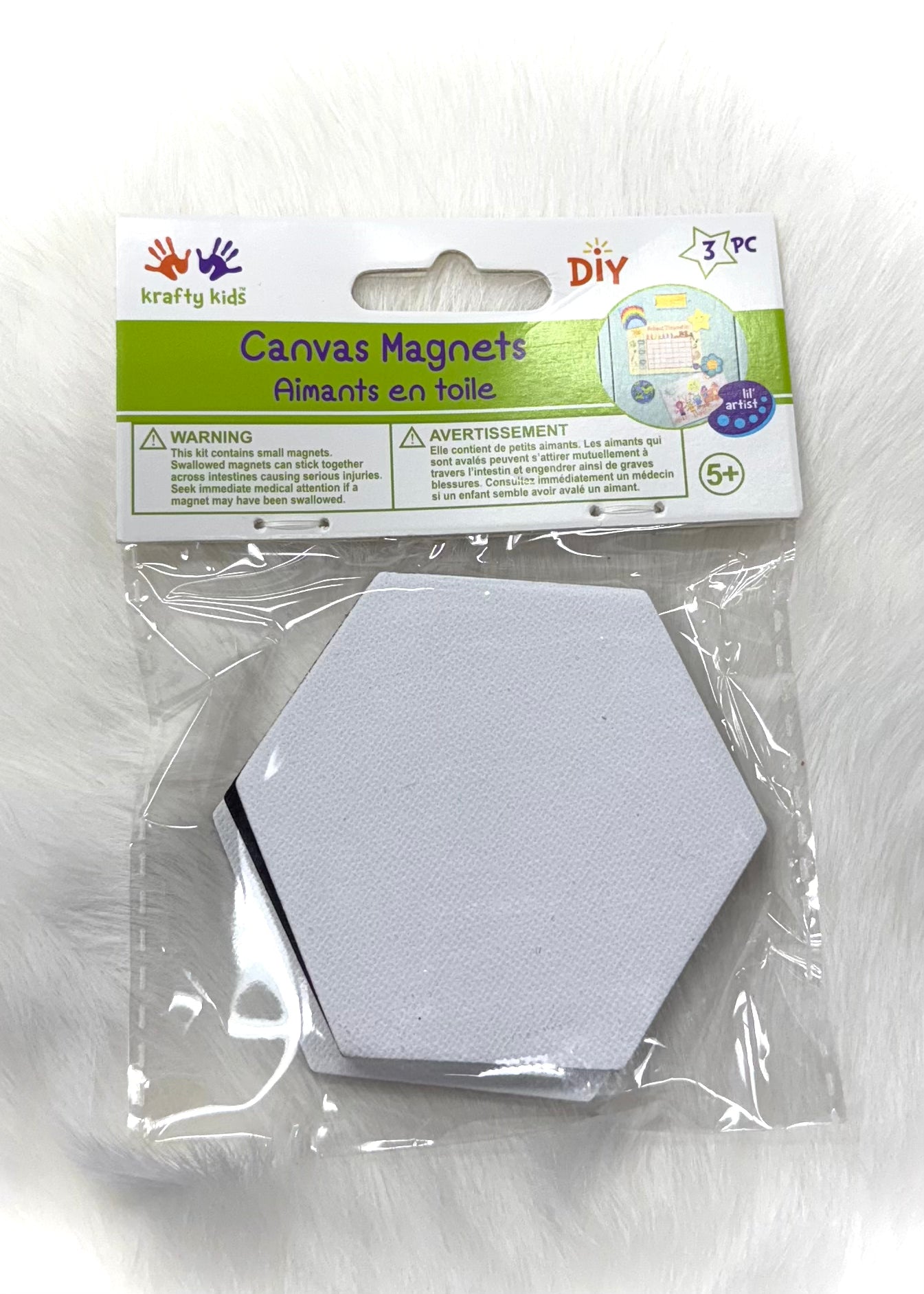 Geometrical Shape Canvas Magnet 3 Piece