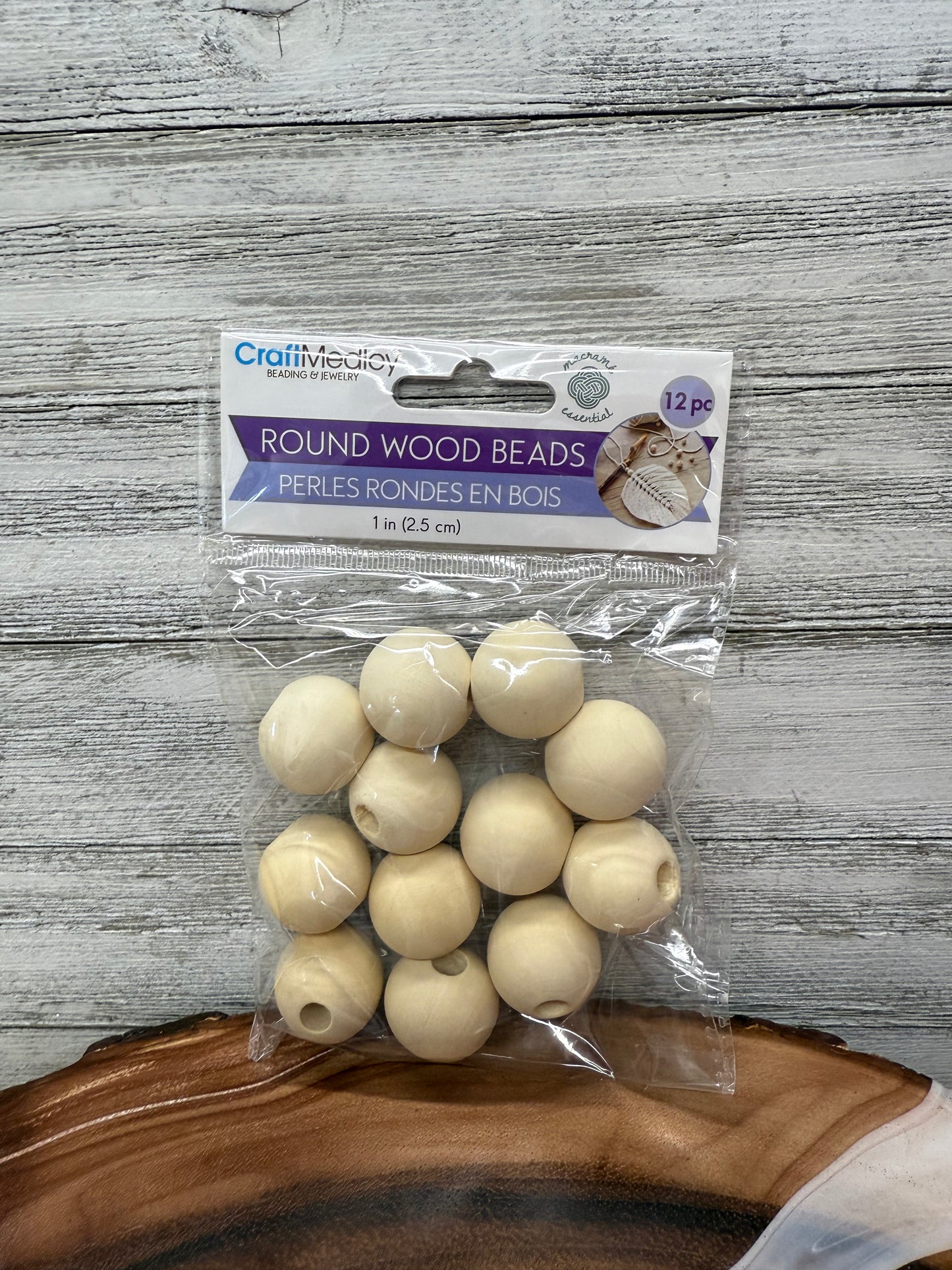 Round Wood Beads