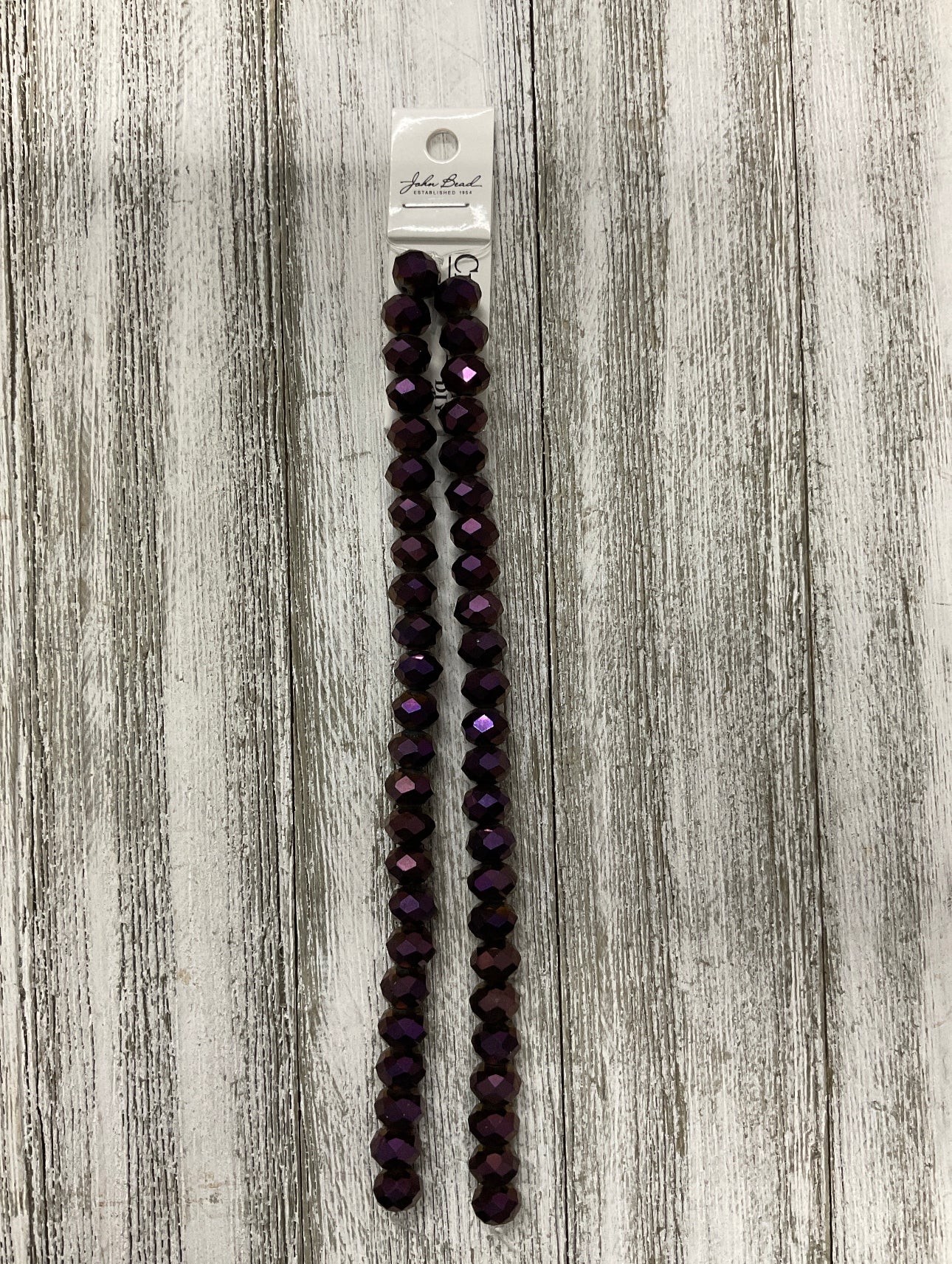 8x10mm Rondelle 2 Strands