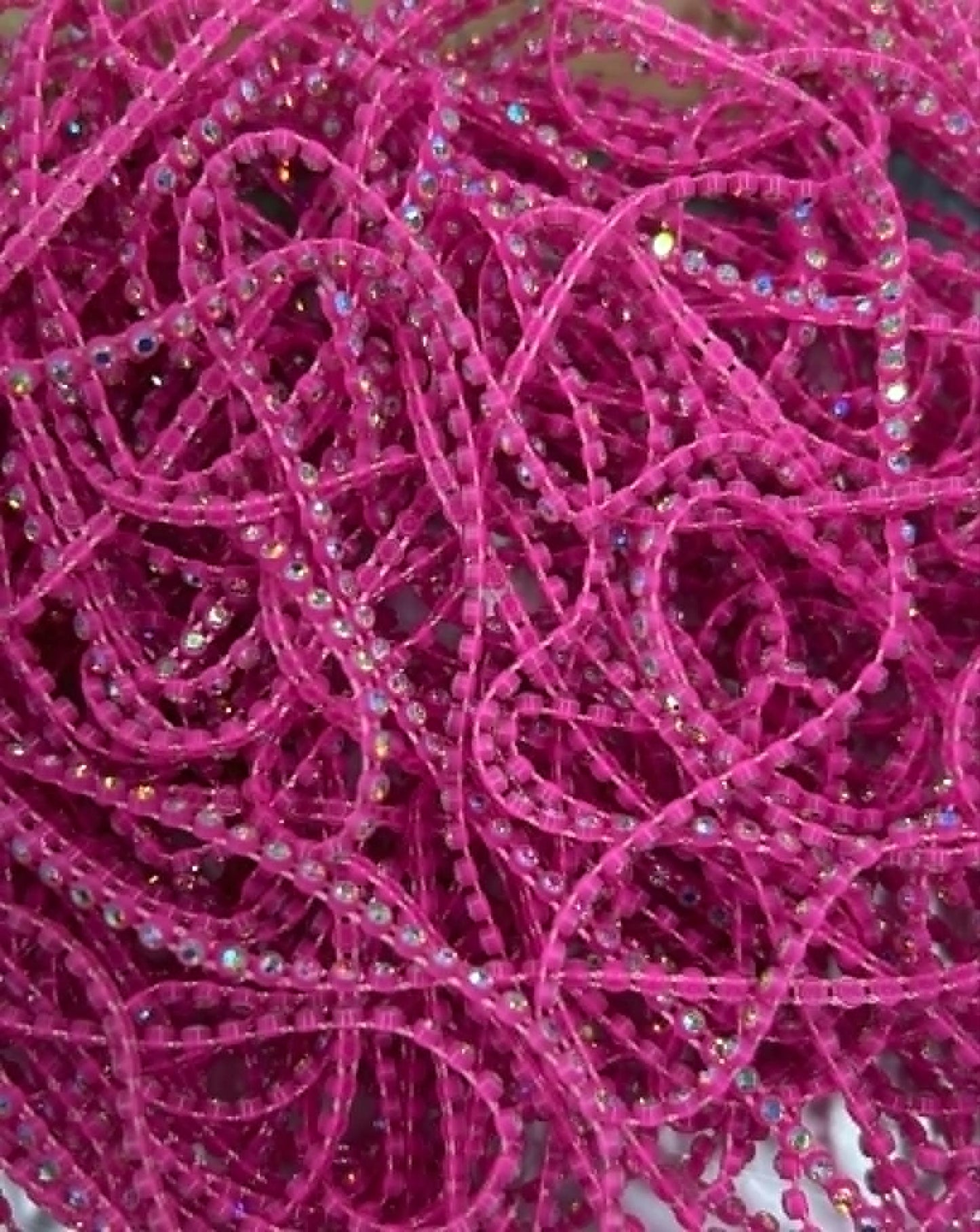 Plastic Rhinestone Banding in Meters