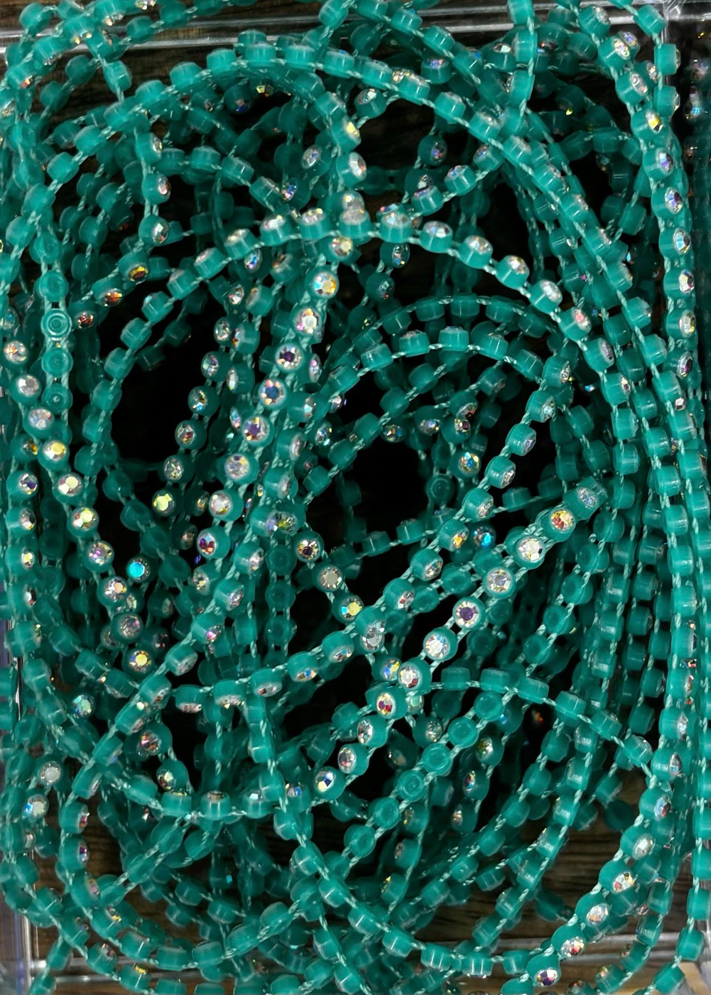 Plastic Rhinestone Banding in Meters