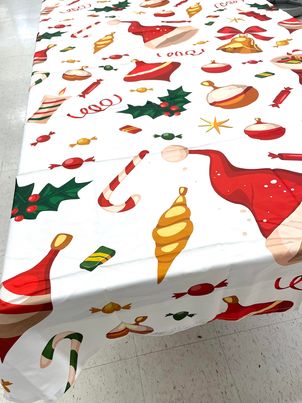 Christmas Tablecloth Chair Covers