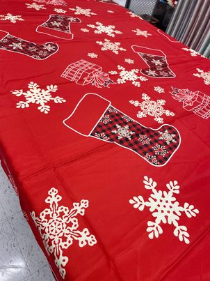 Christmas Tablecloth Chair Covers