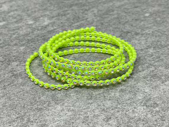 Plastic Rhinestone Banding in Meters