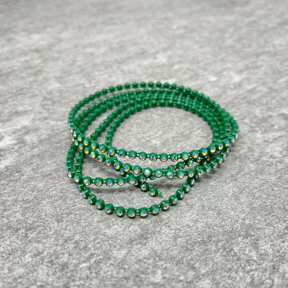 Plastic Rhinestone Banding in Meters